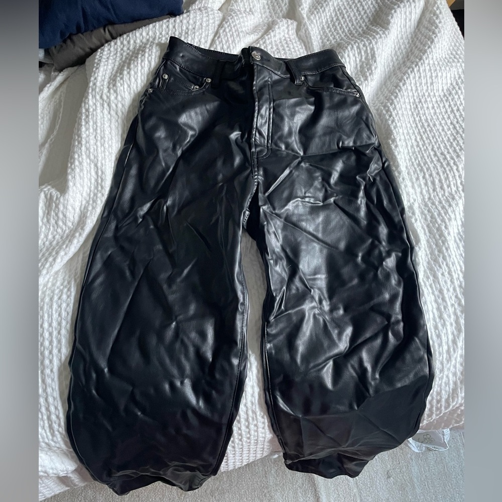 H & m leather pants